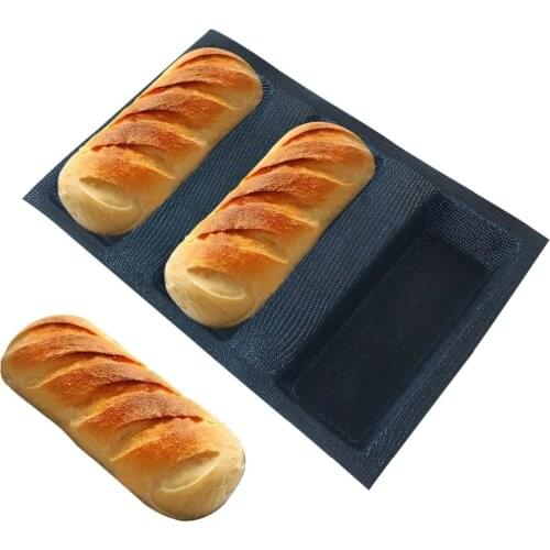 Silicone Bread Forms Square Shape Bread Molds Non Stick Bakery Tray Silicone Coated Fiber Glass Loaf Crusty Bread Bakeware