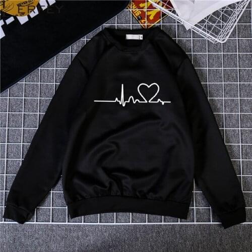 LERFEY Autumn Winter Loose Harajuku Printed Sweatshirt Female Pullover Tops Women White Black Sweatshirts Casual Female Clothes