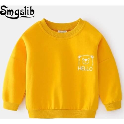 Smgslib Boys Sweatshirts Cartoon Baby Boy Sweatshirt Cotton Top Kids Clothes Boy Outerwear Childrens Clothing For 2-7 Years