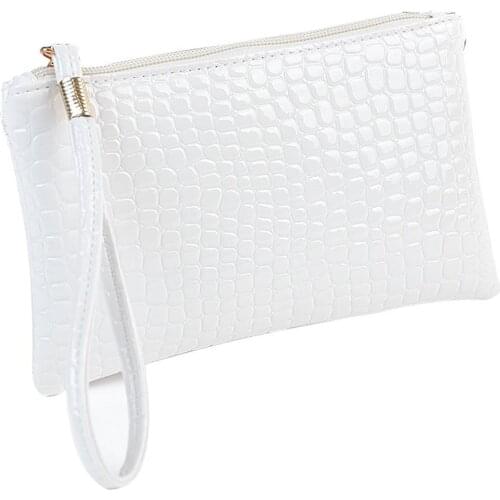 Women Bag Crocodile Leather Clutch Handbag Coin Purse portefeuille femme monedero mujer piel womens wallets and purses