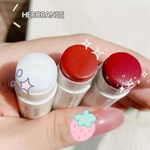 1Pc Cute Fruit Lip Balm Lipstick Moisturizing Vitamin E Lip Balm Natural Plant Anti-Cracking Clear Jelly Lip Balm Lip Care TSLM2