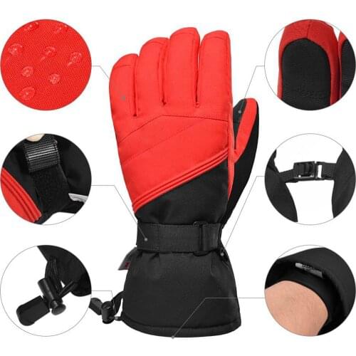 100% Brand New Men Women Winter Ski Gloves Outdoor Warm Waterproof Touch Screen Soft Gloves For Skiing Camping Riding