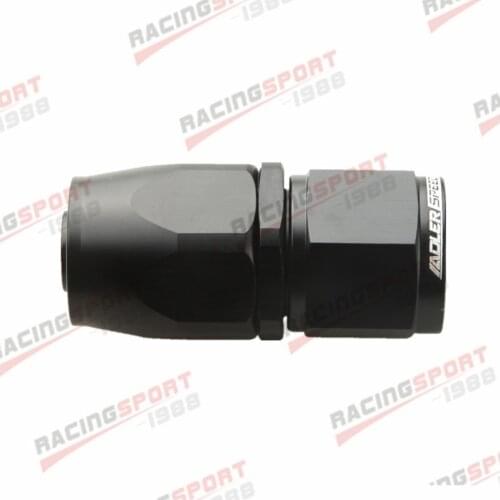 10AN AN10 straight SWIVEL OIL FUEL GAS LINE HOSE END FITTING ADAPTOR black