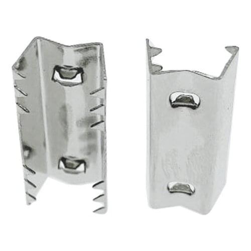 25 Pack Metal Open-End Timing Belt Clamps, GT2 Open Belt Clips for 3D Printer Projects-Silver