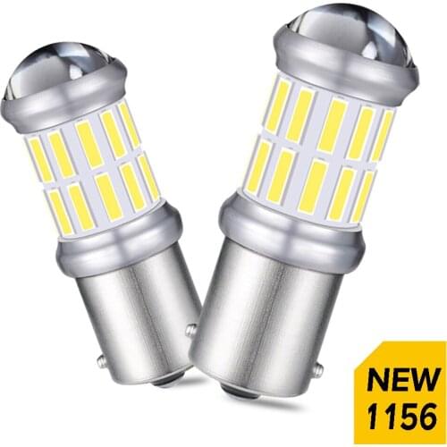 2pcs high quality 1156 BA15S PY21W 7507 LED Canbus No error P21W Turn Signal Light Reverse Bulb Built-in Resistor 27MD 7020
