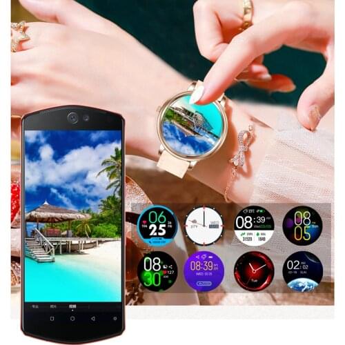 39mm 1.09Inch Women fashion waterproof Smart Watch Full Touch Screen Smartwatch For Ladies Girl Compatible For Android IOS phone