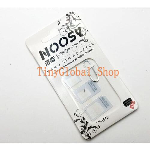 XGE 4 In 1 Nano Sim Card Holder Tray Adapter to Micro Sim Slot Eject Kit Tool For iPhone 8 8P 6 6S 6P 6SP 7 7P 5S 4 4S 5 Plus