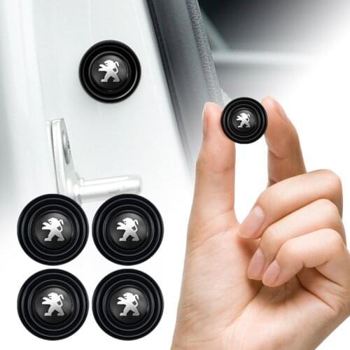 4Pcs PVC Car Door Hood Trunk Shock-Absorbing Buffer Stickers For Peugeot 206 307 308 207 3008 208 407 508 2008 5008 301 406 408