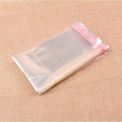 Free Shipping 400pcs 9x20cm Clear Plastic OPP Bag Cellophane Bags With Adhesive For Jewelry Wedding Gift Packaging