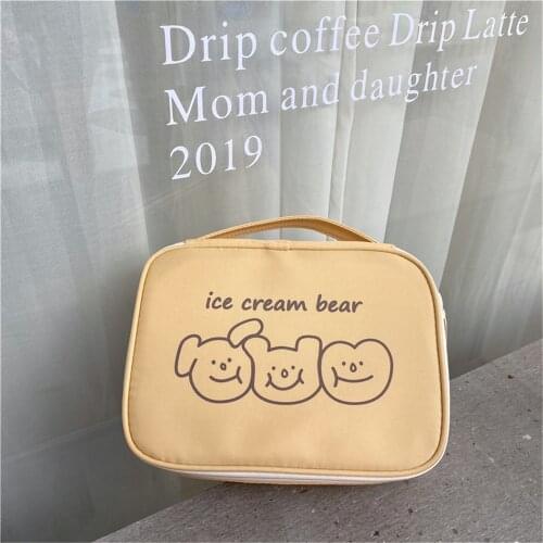 Large Capacity Pencil Case Girls Cosmtic Bag Student Portable Toiletry Pouch Business Travel Storage Bags School Stationery Bag