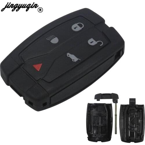 Jingyuqin 5pcs/lot Replacement 5 buttons fob Key Case Keyless Housing Fit For Land Rover Freelander 2