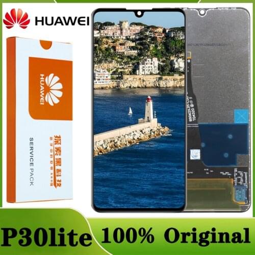 Original 6.15'' Display with frame Replacement for Huawei P30 Lite Nova 4e MAR-LX1 LX2 AL01 LCD Touch Screen Digitizer Assembly