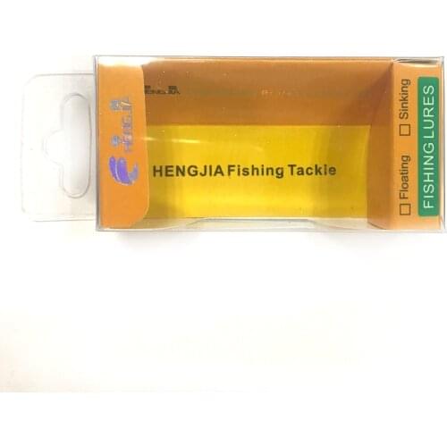 HENGJIA 50pcs PET Packaging Box 10*3.5*2cm, 13*4*2cm,7*3.5*2cm Transparent Plastic Case Fishing Lure Wobbler Storage Box