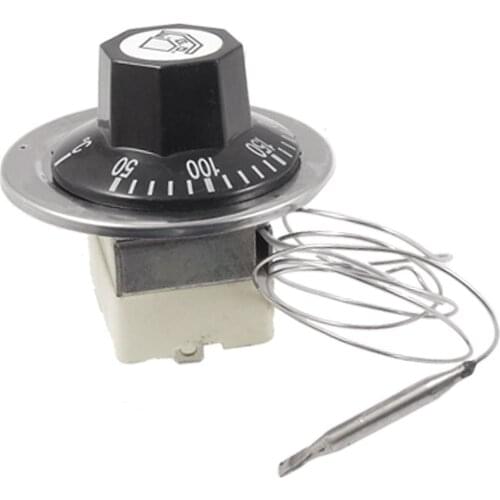 AC 16A 250V 50 to 300 Celsius Degree 3 Pin NC Capillary Thermostat for Electric Oven