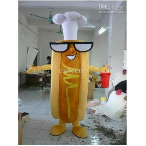 Mr Hotdog Hot Dog Mascot Costume Suit Cosplay Party Game Dress Outfit Halloween Adult Mascot Costume