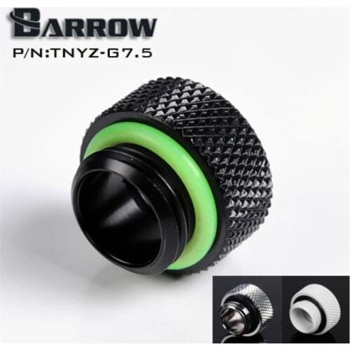 Barrow TNYZ-G7.5, 7.5mm Male To Female Extender Fittings, G1 / 4 Male To Female Water Cooling Fittings one connect