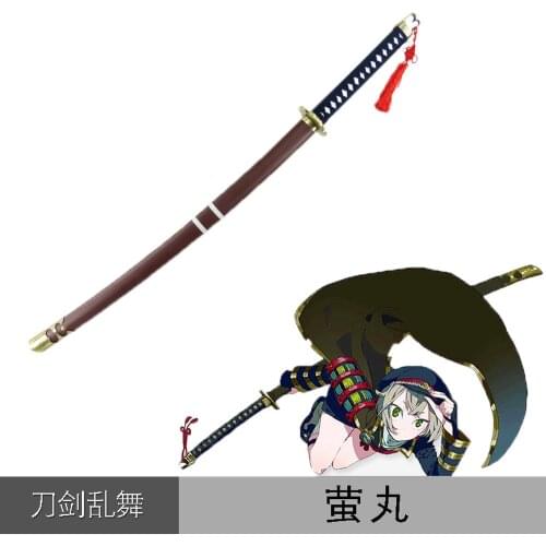 Hot anime Touken Ranbu Online Wooden Sword Hotarumaru Cosplay Swords for Halloween Christmas Party Masquerade Anime Shows