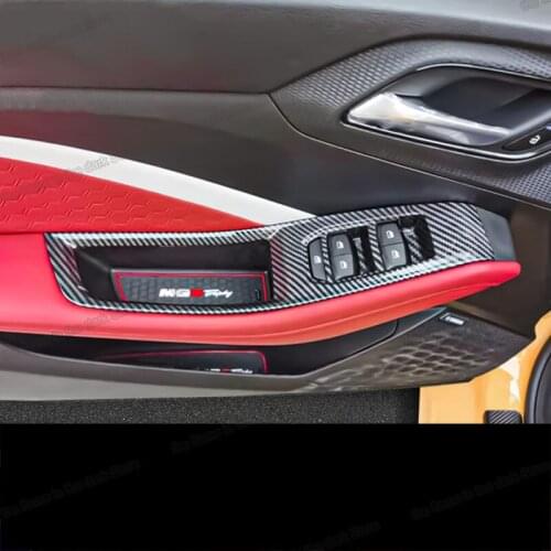 Lsrtw2017 Car Interior Window Lifter Switch Control Panel Cover Trim Decoration for Mg 5 Mg5 2020 2021 2022 Accessories Auto