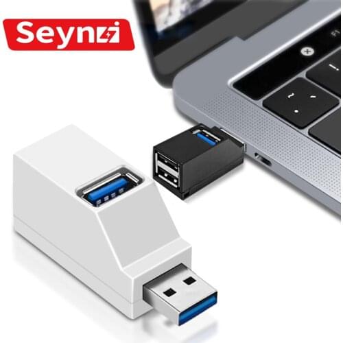 SeynLi Mini USB 3.0 2.0 HUB Adapter Extender 3 Ports Splitter Box for Samsung Lenovo Laptop PC Cable Adapter Mouse U Disk Reader