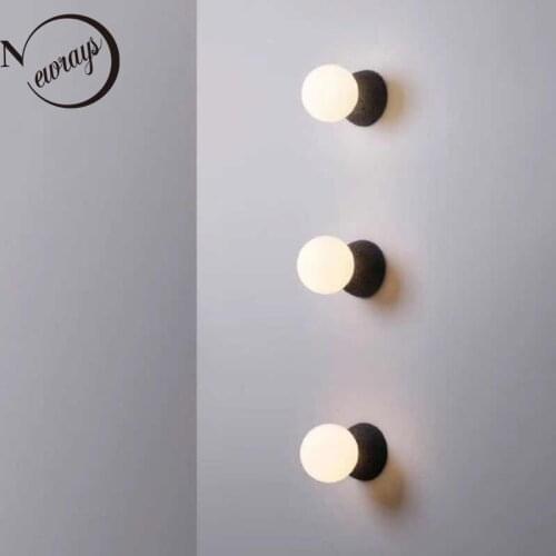 Nordic Simplicity Wall Lamp G4 LED 220V Postmodern Arts Indoor Lighting Modern Cement Wall light for Bar Bedside bedroom lights