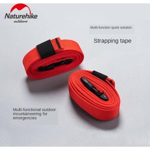 Naturehike 2 Pcs Outdoor Multi-purpose Strapping Strap Air Cushion Backpack Tent Tied Rope Can Spliced Emergency Can Be Use Belt