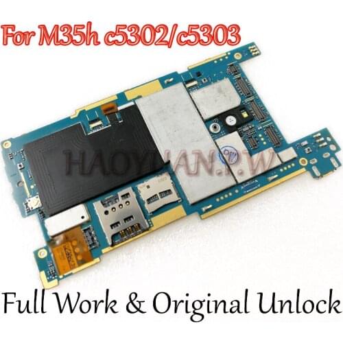 Full Work Original Unlocked board For Sony Xperia SP M35h C5302 C5303 Motherboard Logic Circuit Electronic Panel Global Firmware