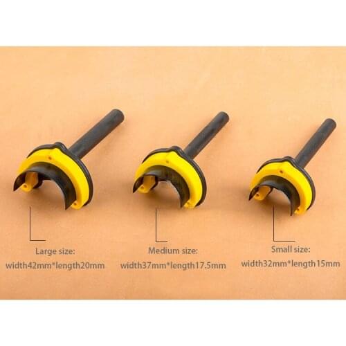 Semi - circular belt punch tool,DIY leather tail cutting tool 10019
