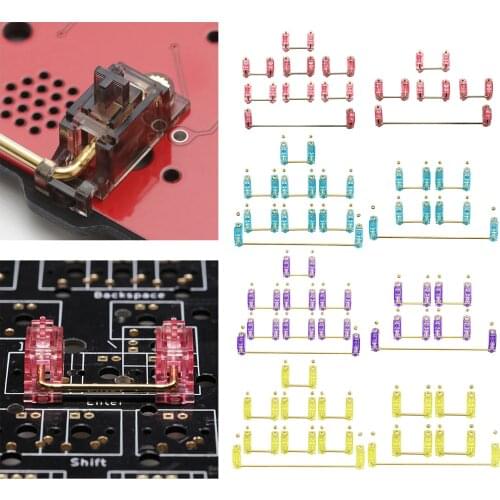 Gold Plated PCB Screw-in Stabilizers 2U 6.25U Mechanical Keyboard for MX Mechanical Keyboard Cherry 1 Pack Replace