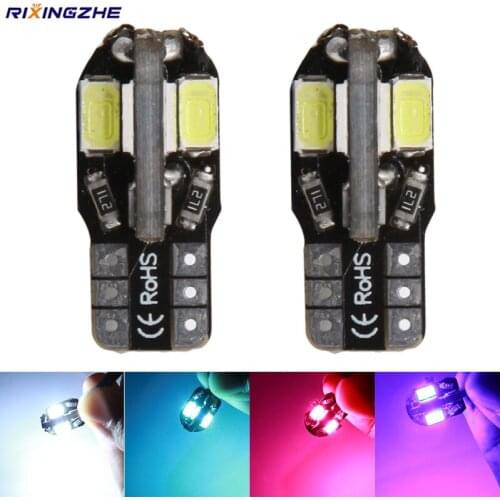 RXZ CANBUS 100pcs Car T10 194 168 W5W 8 SMD 5630 LED Non polar Auto Wedge Tail Side Bulb reading plate lamp Wholsale 6000K