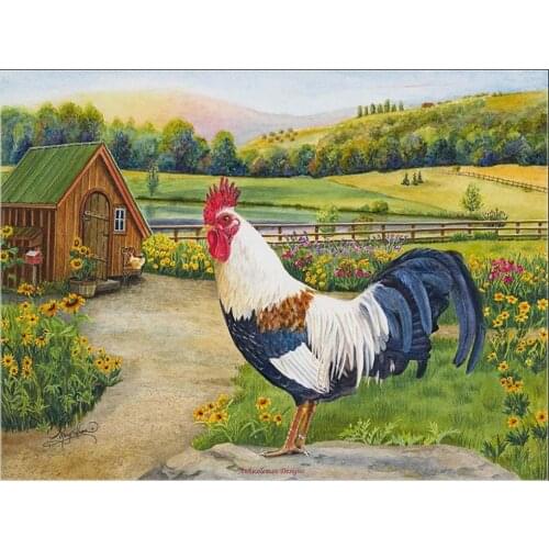 Counted Cross Stitch Kits Needlework Embroidery - Crafts 14 ct Aida DMC Color DIY Arts Handmade Home Decor - Lil Glenn