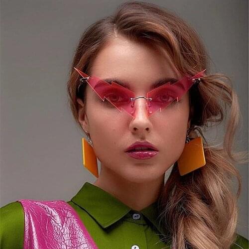 2020 Luxury Brand Fashion Cat Eye Sunglasses Women New Colorful Sun Glasses Lightning Unique Sunglasses Men UV400 Okulary