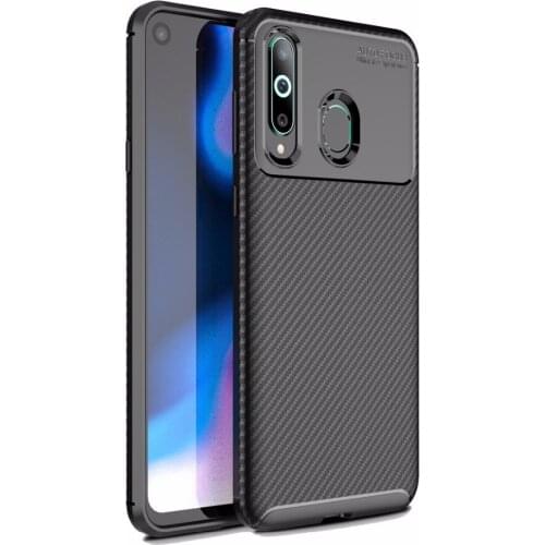 Carbon Fiber Texture Shockproof TPU Case for Samsung Galaxy A8s
