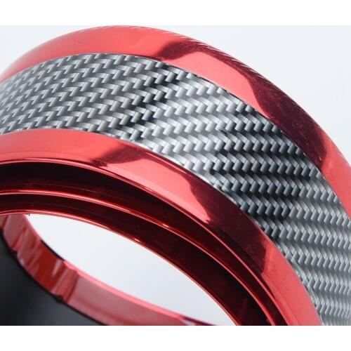 Universal Car Trunk Door Guard Strips Sill Plate Protector Rear Bumper Guard 5cm*1m Carbon Fiber Anti-collision Strip