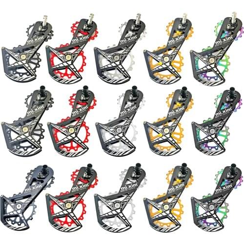 Bicycle Bike Rear Derailleur Carbon Fiber Ceramic Bearing Pulley Cage Fits for Shimano 5800/5700/4600/4700/105/6600 for Tiagra