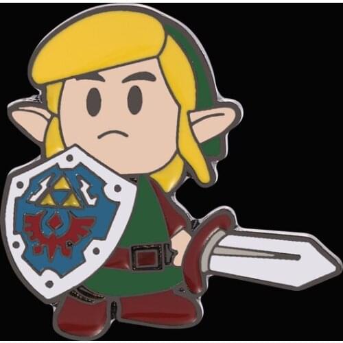 Cartoon Character Hard Enamel Badge Action Adventure Game Collection With Sword Jewelry Gift