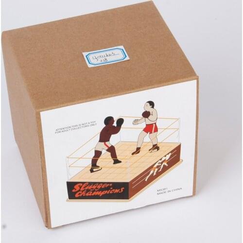 Vintage Style Tin Toy Boxing Ring Wrestling Boxers Retro Style Adult Collectibles Gift