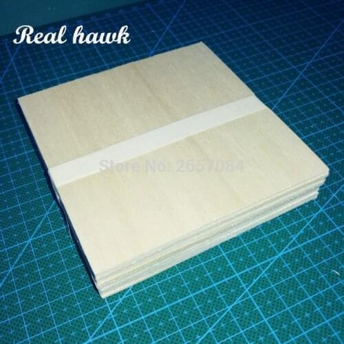 10pcs AAA+ Balsa Wood Sheet ply 100x100x2mm Model Balsa Wood Can be Used for Military Models etc Smooth DIY free shipping