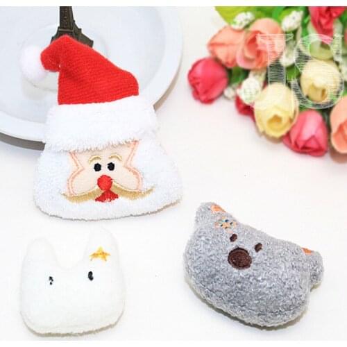 10pcs/lot DIY Handmade cute handmade cartoon mix style Padded Patches Appliques For Clothes Sewing Supplies DIY Hair Decoration