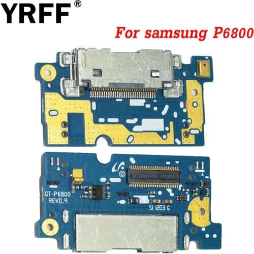 100% Tested Charging Port USB Dock Connector With Mic Microphone Flex Cable For Samsung P6800 Galaxy Tab 7.7 Replacement Parts