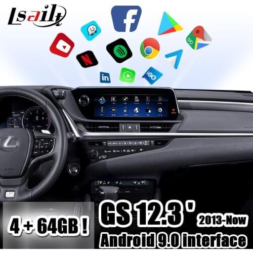 4GB CarPlay/ video interface for Lexus GS200t GS450h. 2013-20 with GPS Navigation,CarPlay, Android Auto, YouTube by Lsailt