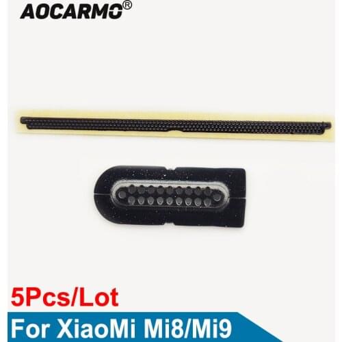 Aocarmo 5Pcs/Lot New Anti Dust Mesh Ear Speaker Anti Dust Earpiece Net For XiaoMi 8 mi8 Mi9