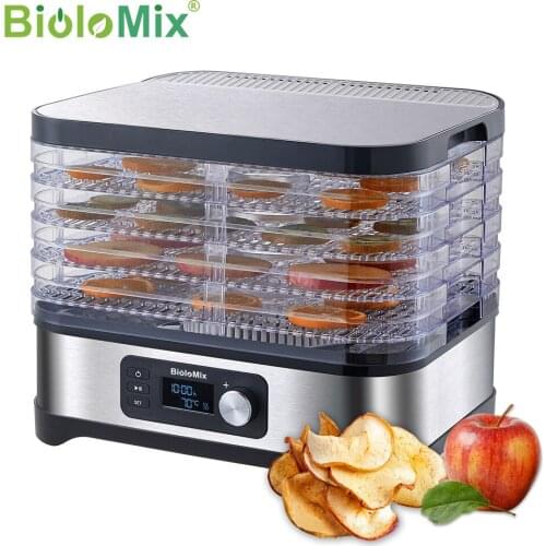 Household Food Dehydrator Fast Food Dryer Stainless Steel Drying Machine Electric Air Dryer Drying Fruit meat Fruit