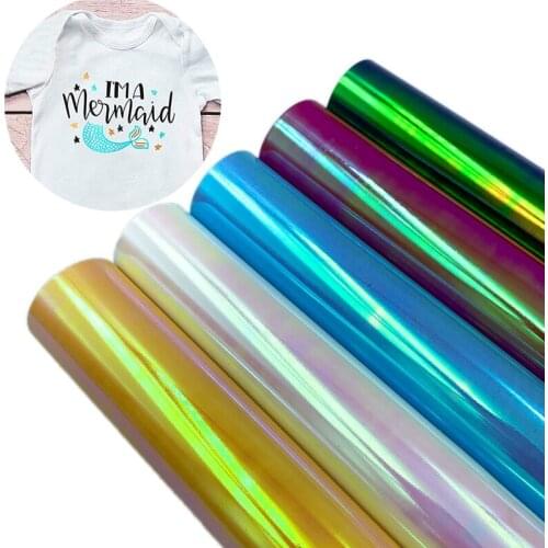 DIY Tshirt Inkjet Print PU Glitter Film Heat Transfer Metal Lettering Laser Plane Lettering Film Thermal Glitter Reflective Film