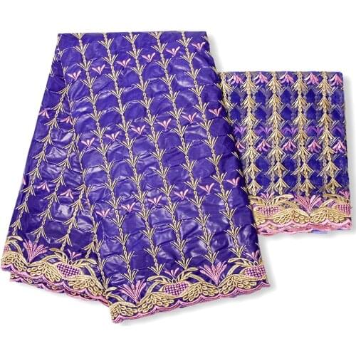 Guinea Brocade Fabric Rich Bazin Tissues 2021 New Arrival Atiku Fabrics Tussu Africain Embroidery Dresses Materials 5+2yards/lot