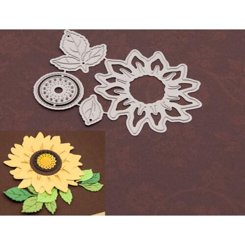 KLJUYP Sunflower Metal Cutting Dies Stencils for DIY Scrapbooking/photo album Decorative Embossing DIY Paper Cards