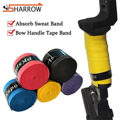 10/20pcs Bow Riser Absorb Sweat Band Non-Slip Stretchy Handle Grip Tape Band Rope Wrap For Hunting Shooting Archery Accessories