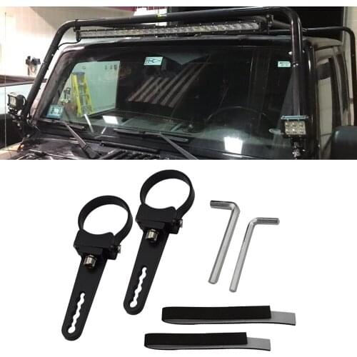 1.75 inches Roll bar Mount Bracket Bullbar Nudge Bar Tube Clamp Kit Adjustable Fit Most ATV UTV Pickup Truck Polaris RZR JEEP