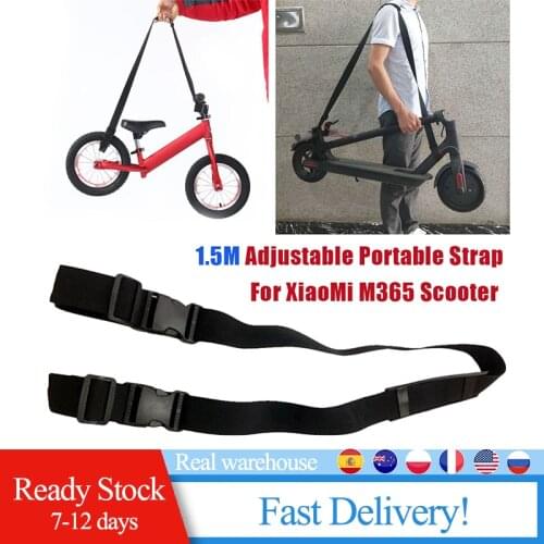 Shoulder Strap Handle Childrens Bicycle BalanceCart Trolley Sliding Scooter Adjustable Shoulder Strap Suitable for M365