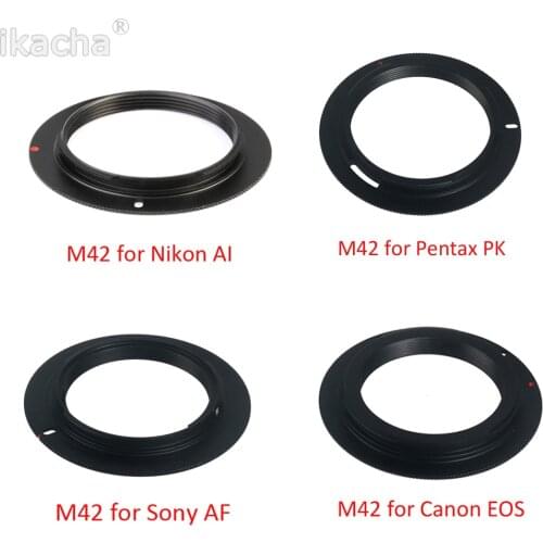 New Metal M42 Lens Adapter Ring Mount for M42 to for EOS AI AF PK for Canon Nikon Sony Pentax Camera