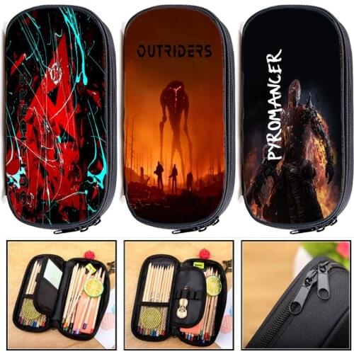 Toddler Outriders Pencil Case Multifunction Students Cartoon Pen Bag Boys Girls Kids Stationery Bags Children Anime Pencil Box